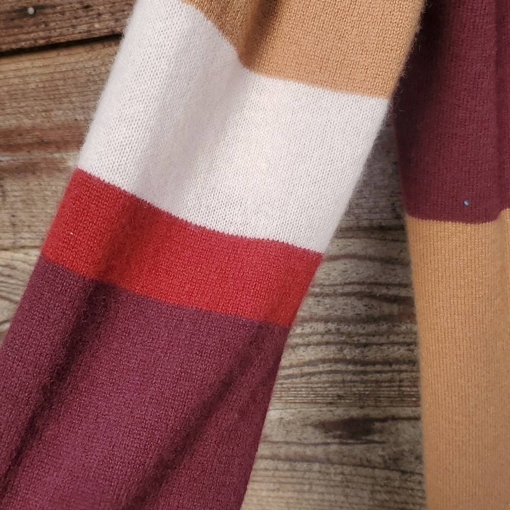 360Cashmere Color Block Cardigan Small OH my goodness SOFT - Picture 3 of 5